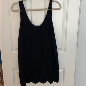 Joie eyelet black shift dress